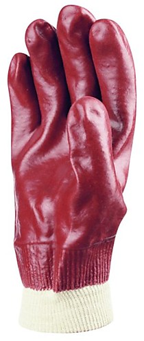 Перчатки ГРАНАТ, с ПВХ покрытием, интерлок, полный облив, резинка