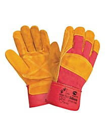 Перчатки СИБИРЬ, (0112-11-RU), спилок, х/б, жесткий манжет, подкладка