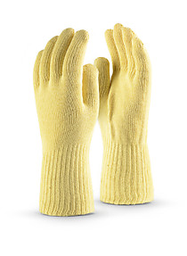 Перчатки АРАМАКС ТЕРМО (TG-602), Kevlar®/хлопок, без покрытия, до 350 °С, оверлок, цвет желтый