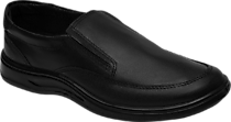 Туфли ВИЛЕН, мужские кожаные ПУ (черные)