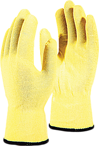 Перчатки АРАМАКС СЛИМ (MG-301), Kevlar®, без покрытия, оверлок, цвет желтый