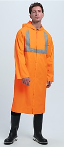 Плащ влагозащитный сигнальный ПРОФЛАЙН Base СОП, оранжевый